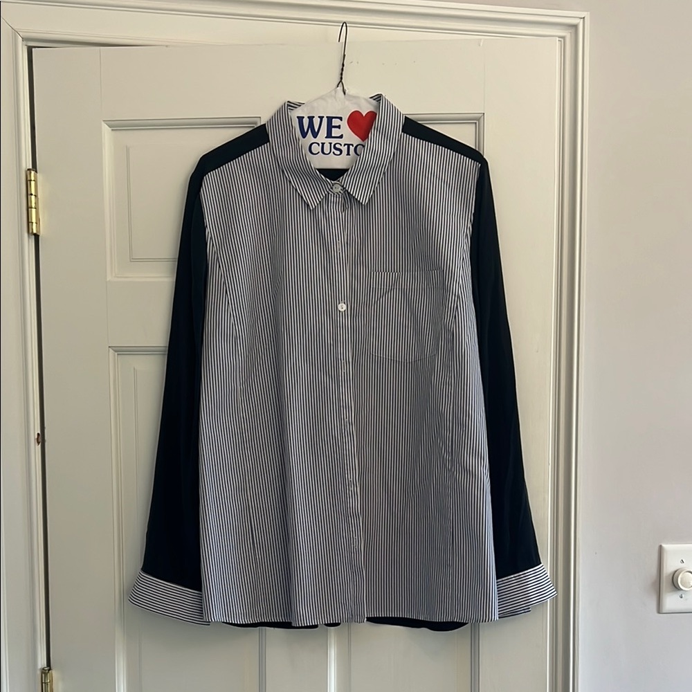 Women’s Striped Blue and White Shirt